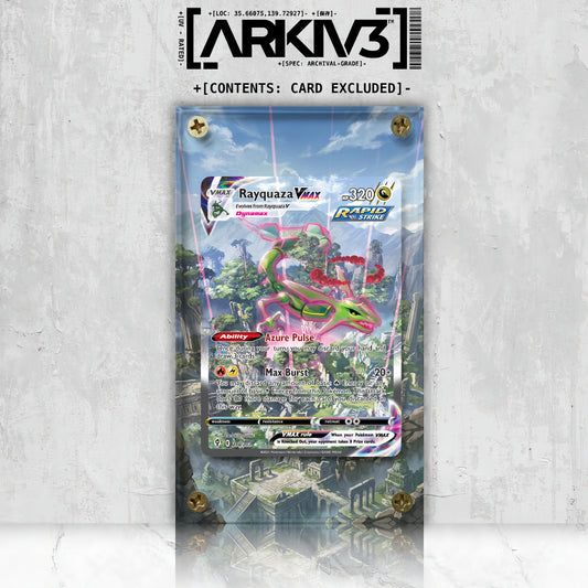 [UNIT: 218/203] // Rayquaza Vmax Extended Art Display Case - Raw