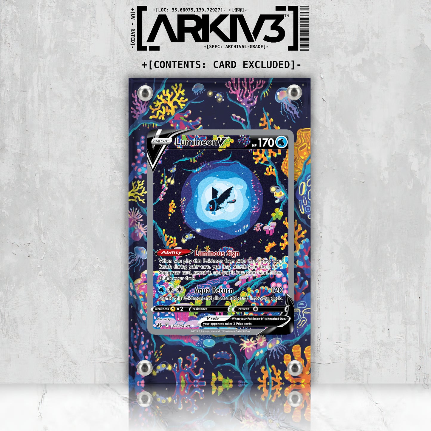 [UNIT: GG39/GG70] // Lumineon V Extended Art Display Case - Raw