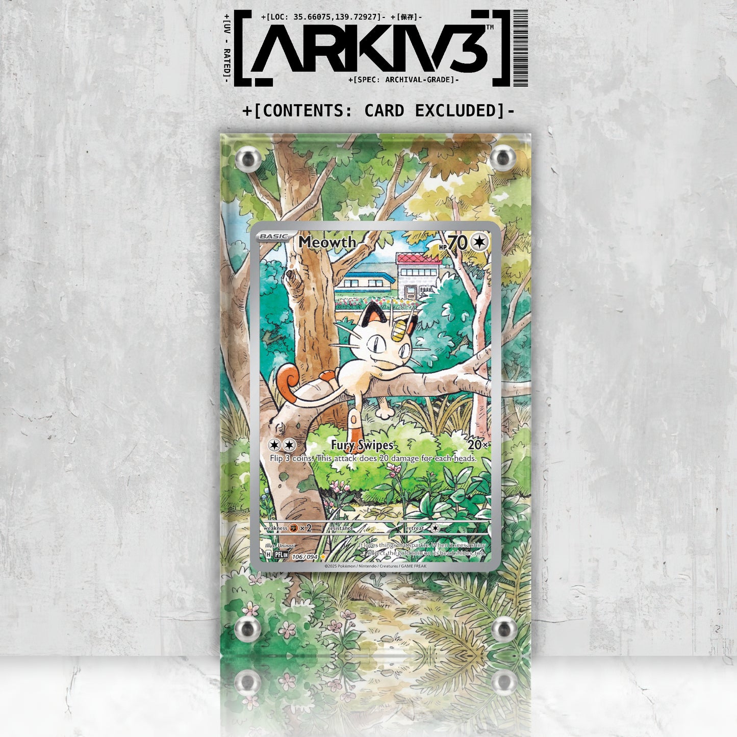 [UNIT: 106/094] // Meowth Extended Art Display Case - Raw