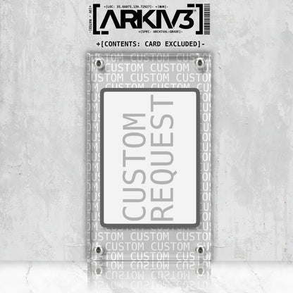 Custom Extended Art Display Case - Raw