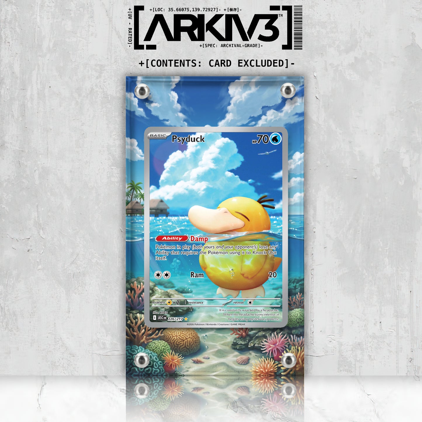 [UNIT: 226/217] // Psyduck Extended Art Display Case - Raw