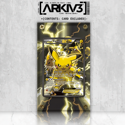 [UNIT: XY124] // Pikachu EX Extended Art Display Case - Raw