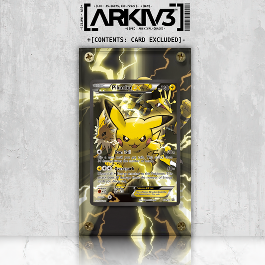 [UNIT: XY124] // Pikachu EX Extended Art Display Case - Raw