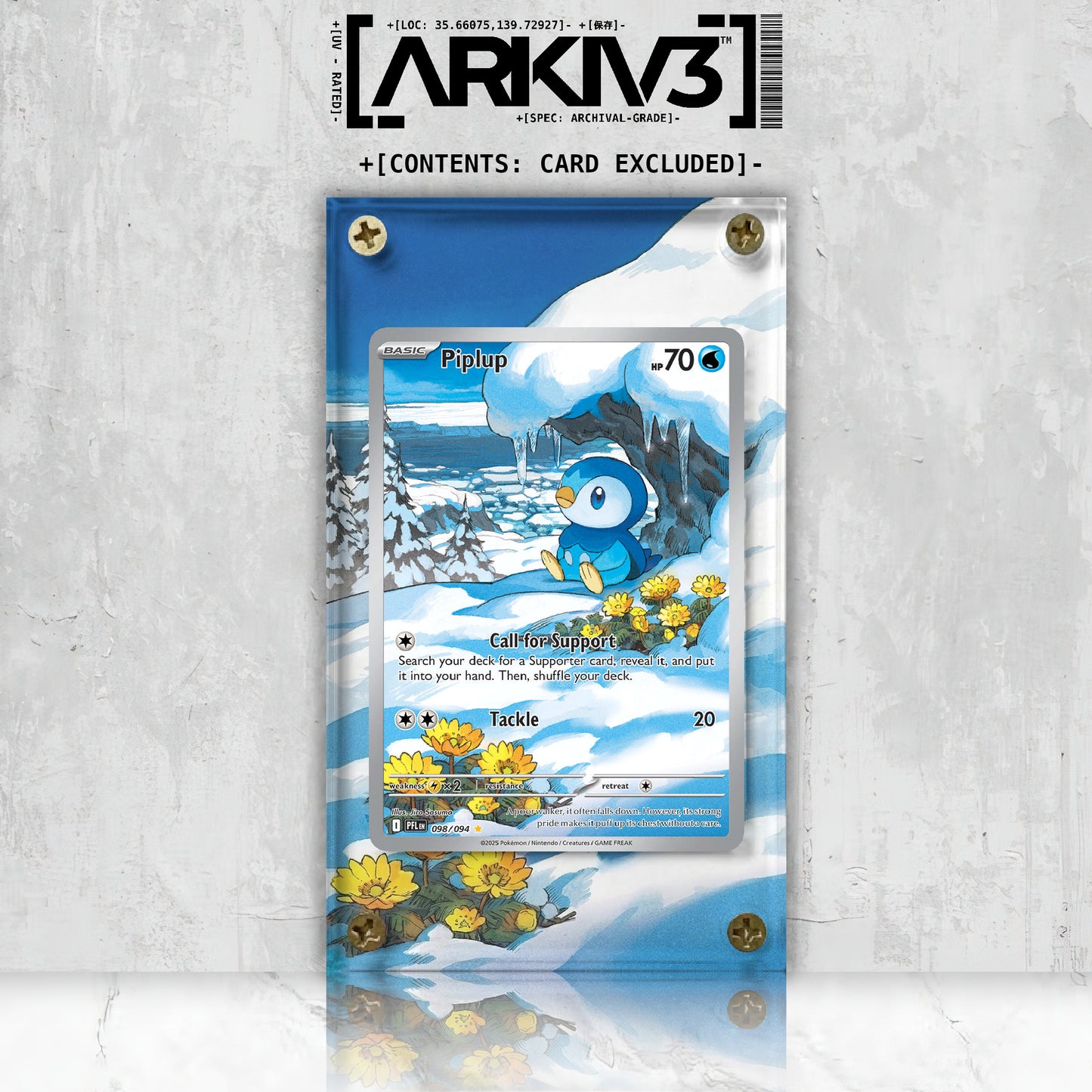 [UNIT: 098/094] // Piplup Extended Art Display Case - Raw