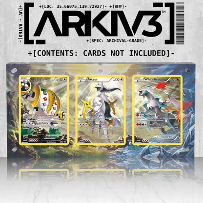 [UNIT: XY82, XY83, XY81] // Regigigas, Arceus & White Kyurem Extended Art Triptych - Raw