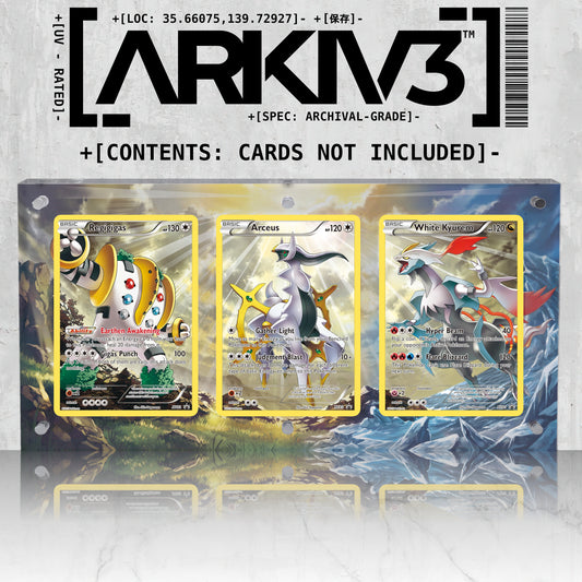 [UNIT: XY82, XY83, XY81] // Regigigas, Arceus & White Kyurem Extended Art Triptych - Raw