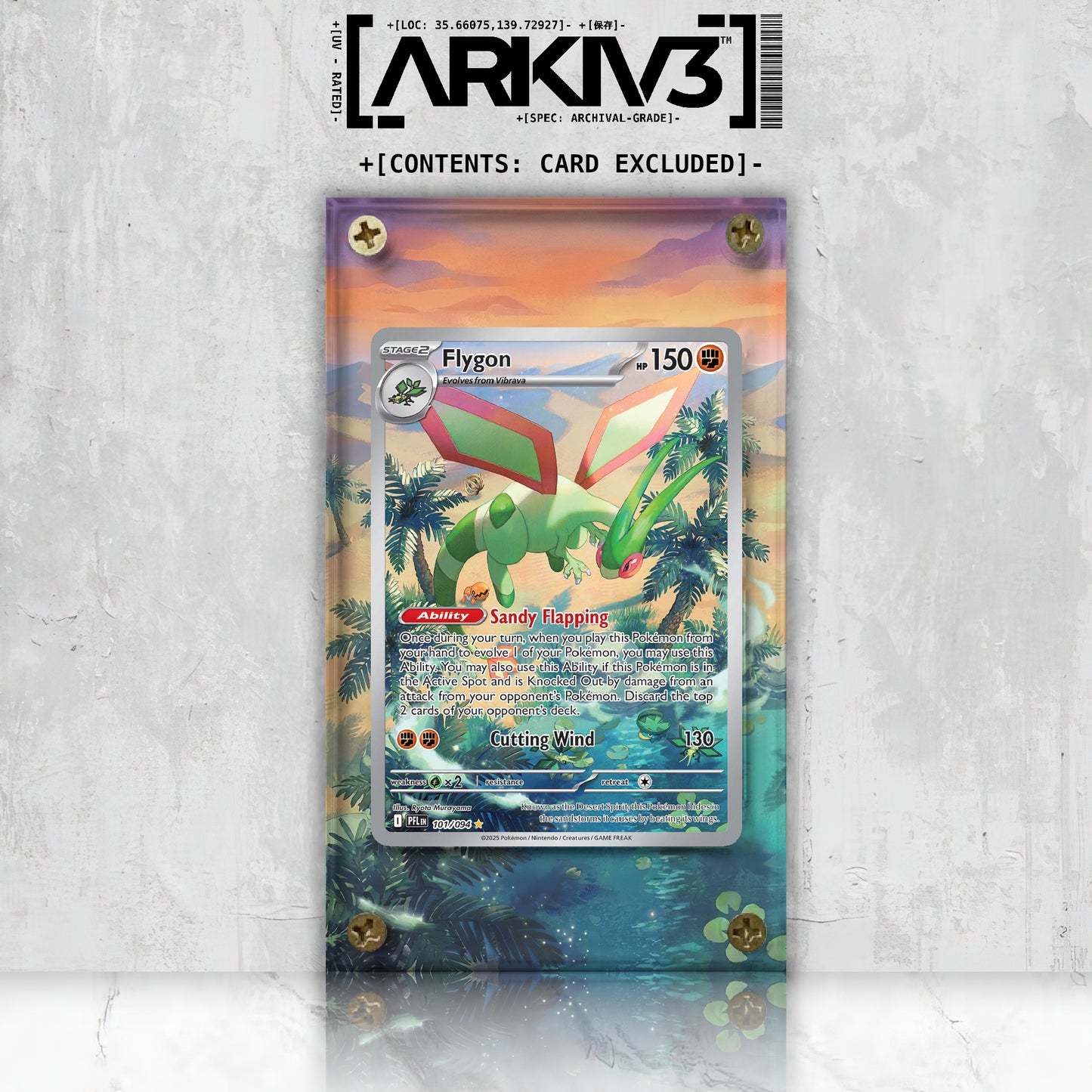 [UNIT: 101/094] // Flygon Extended Art Display Case - Raw