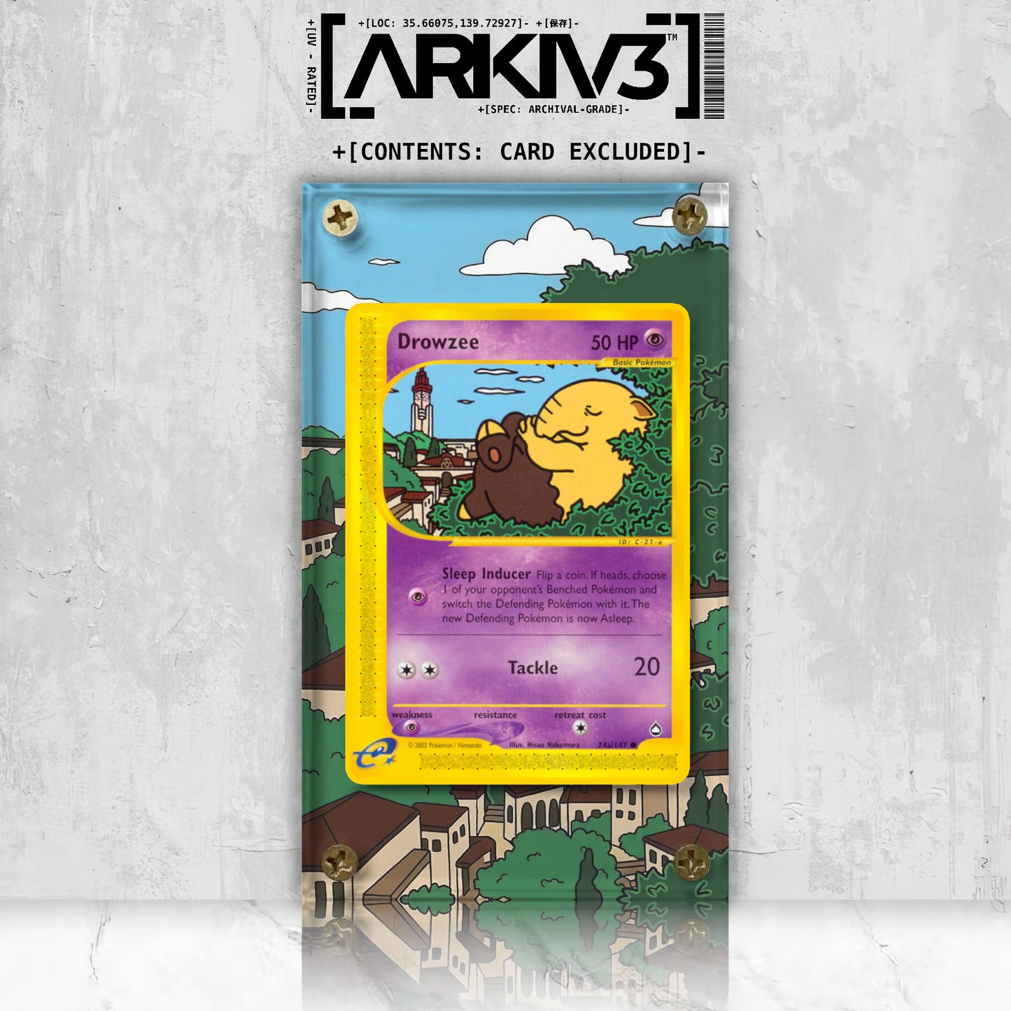 [UNIT: 74a/147] // Drowzee Extended Art Display Case - Raw