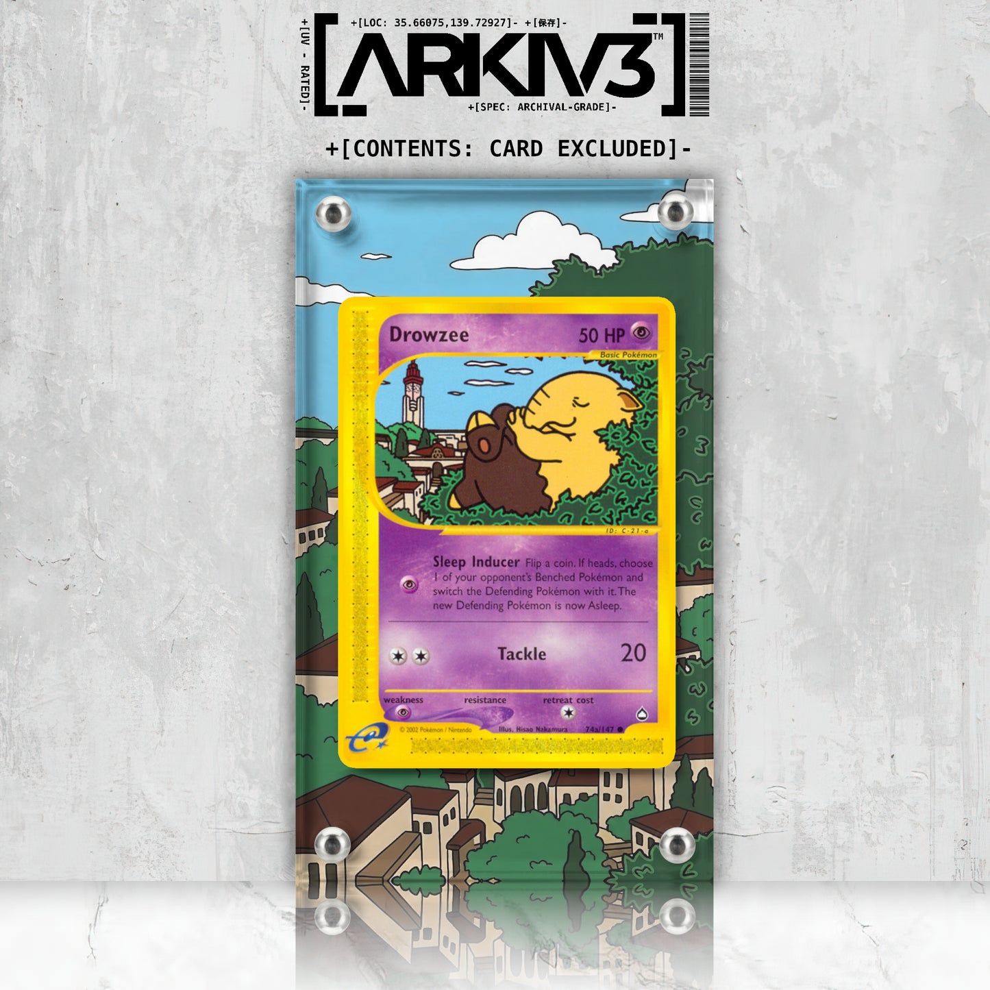 [UNIT: 74a/147] // Drowzee Extended Art Display Case - Raw