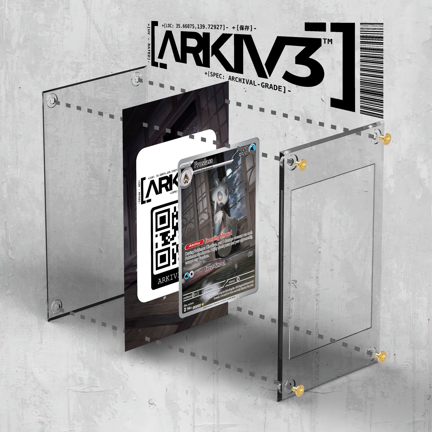 [UNIT: 174/167] // Froslass Extended Art Display Case - Raw