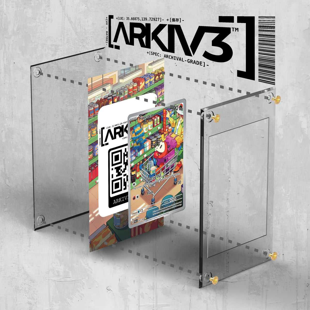 [UNIT: 201/193] // Fuecoco Extended Art Display Case - Raw