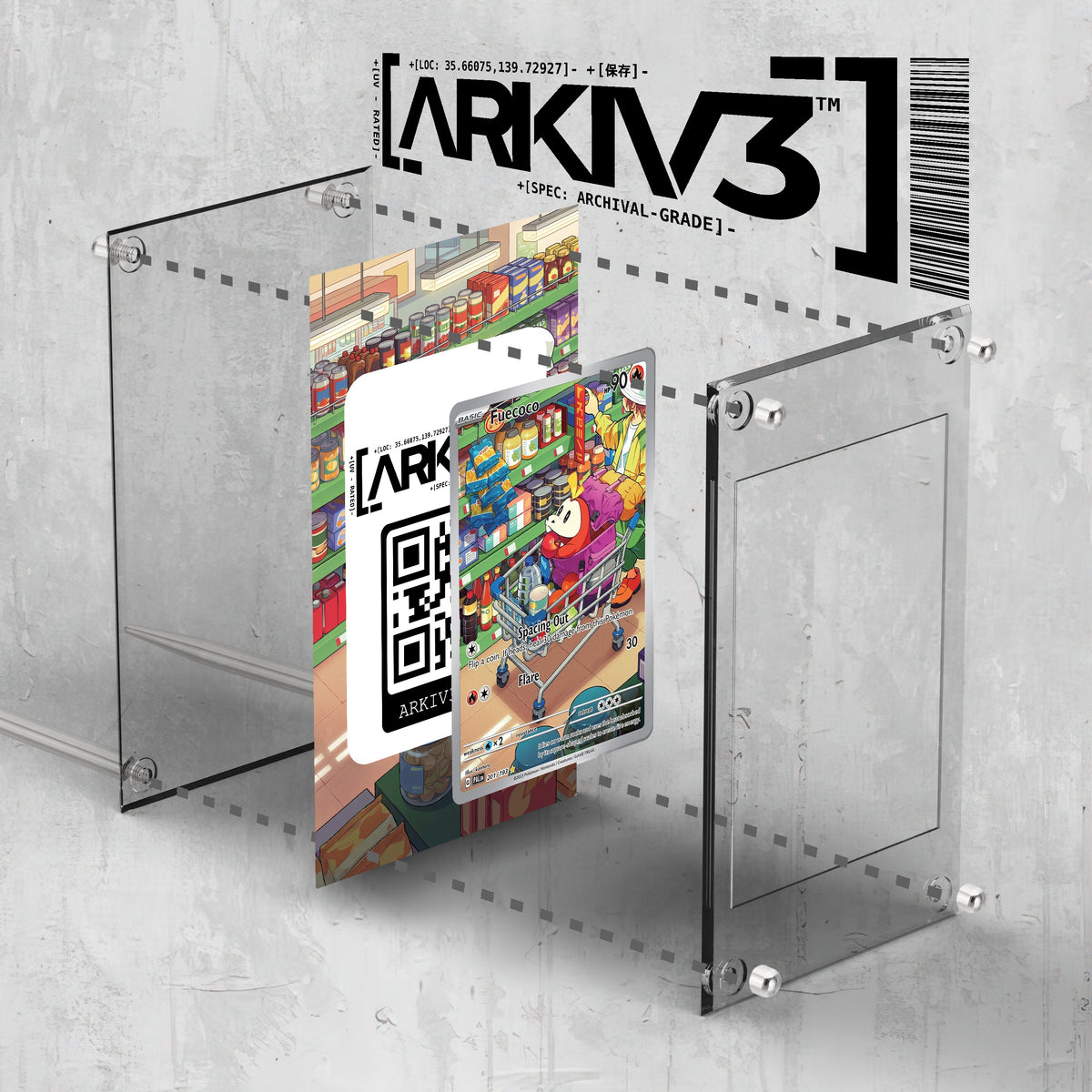 [UNIT: 201/193] // Fuecoco Extended Art Display Case - Raw
