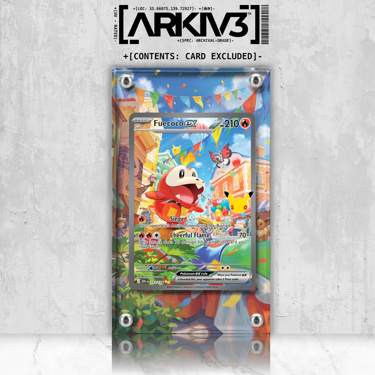 [UNIT: 147/128] // Fuecoco ex Extended Art Display Case - Raw