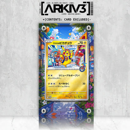[UNIT: ] // Fukuoka's Pikachu 289-SV-P Extended Art Display Case - Raw