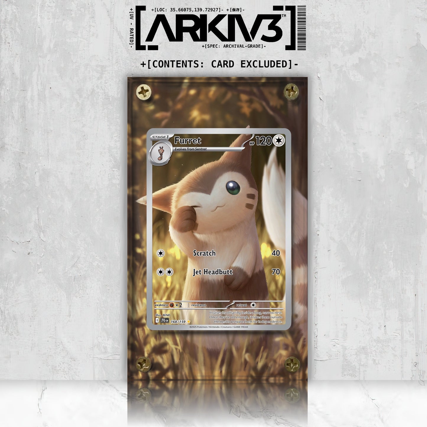[UNIT: 168/159] // Furret Extended Art Display Case - Raw