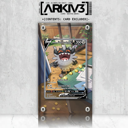 [UNIT: 184/196] // Galarian Perrserker V Extended Art Display Case - Raw