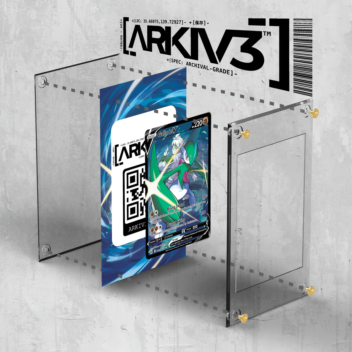 [UNIT: TG19/TG30] // Gallade V Extended Art Display Case - Raw