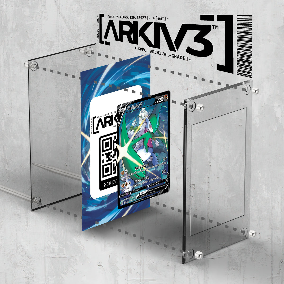 [UNIT: TG19/TG30] // Gallade V Extended Art Display Case - Raw