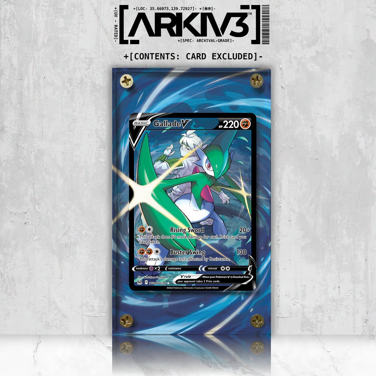 [UNIT: TG19/TG30] // Gallade V Extended Art Display Case - Raw