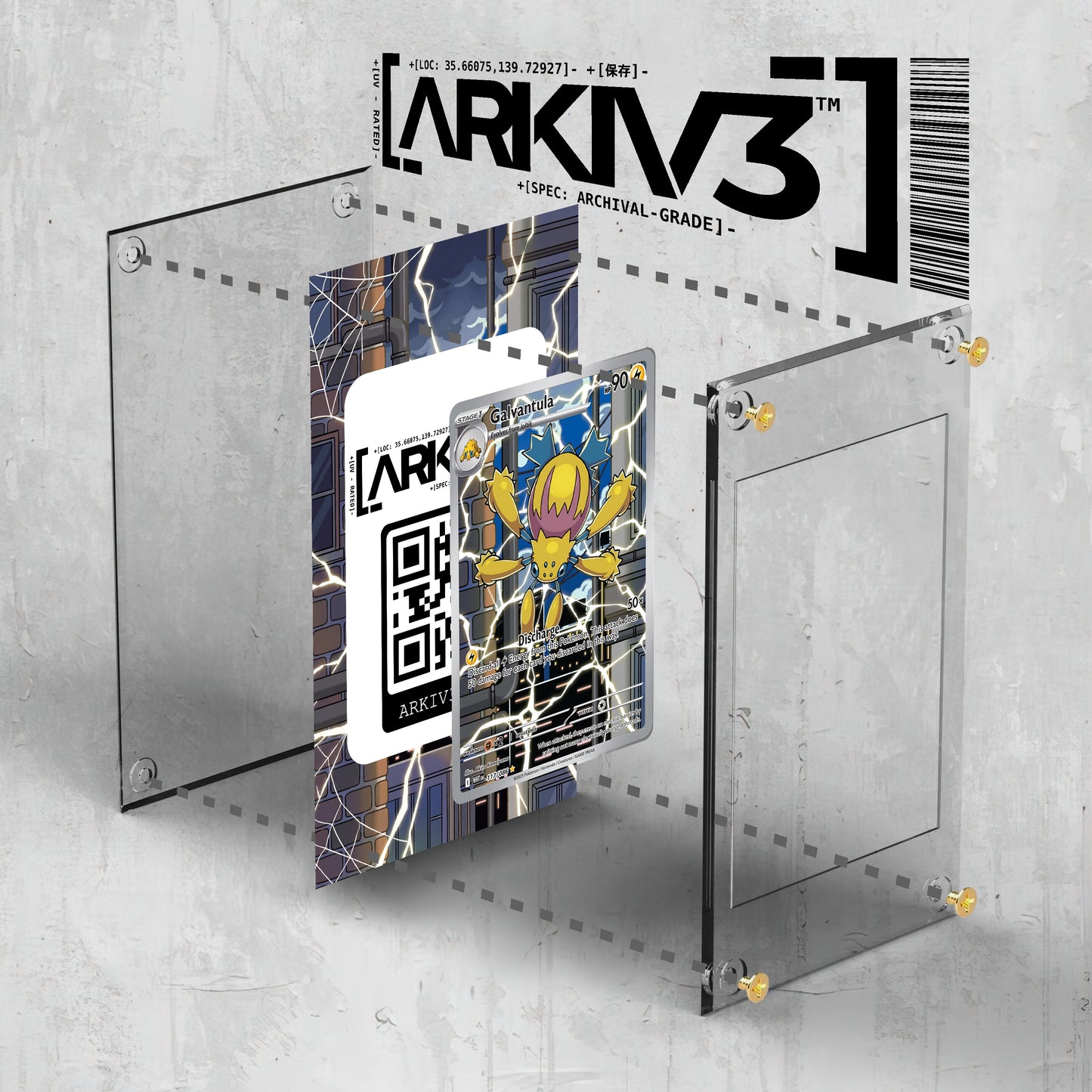 [UNIT: 117/86] // Galvantula Extended Art Display Case - Raw