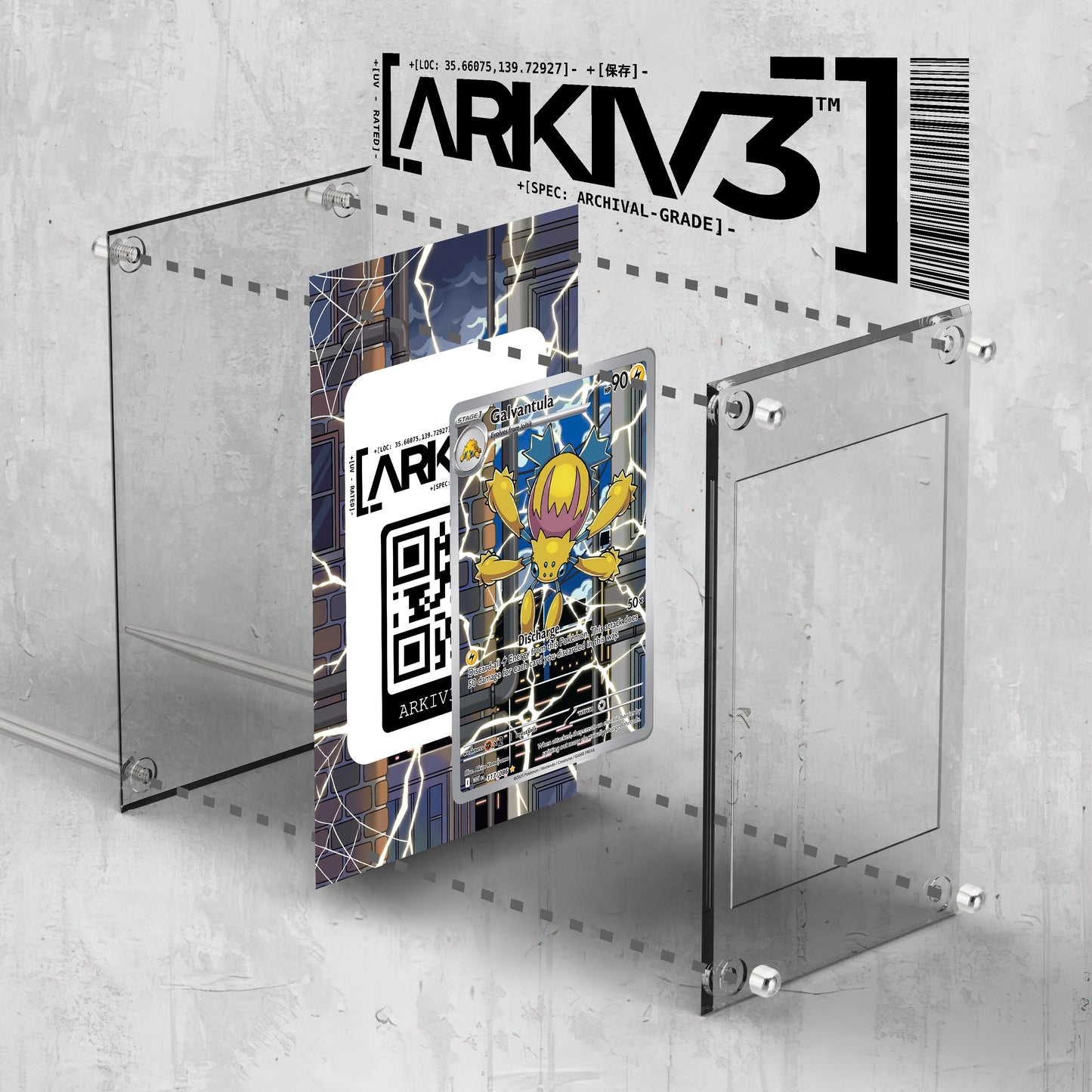 [UNIT: 117/86] // Galvantula Extended Art Display Case - Raw