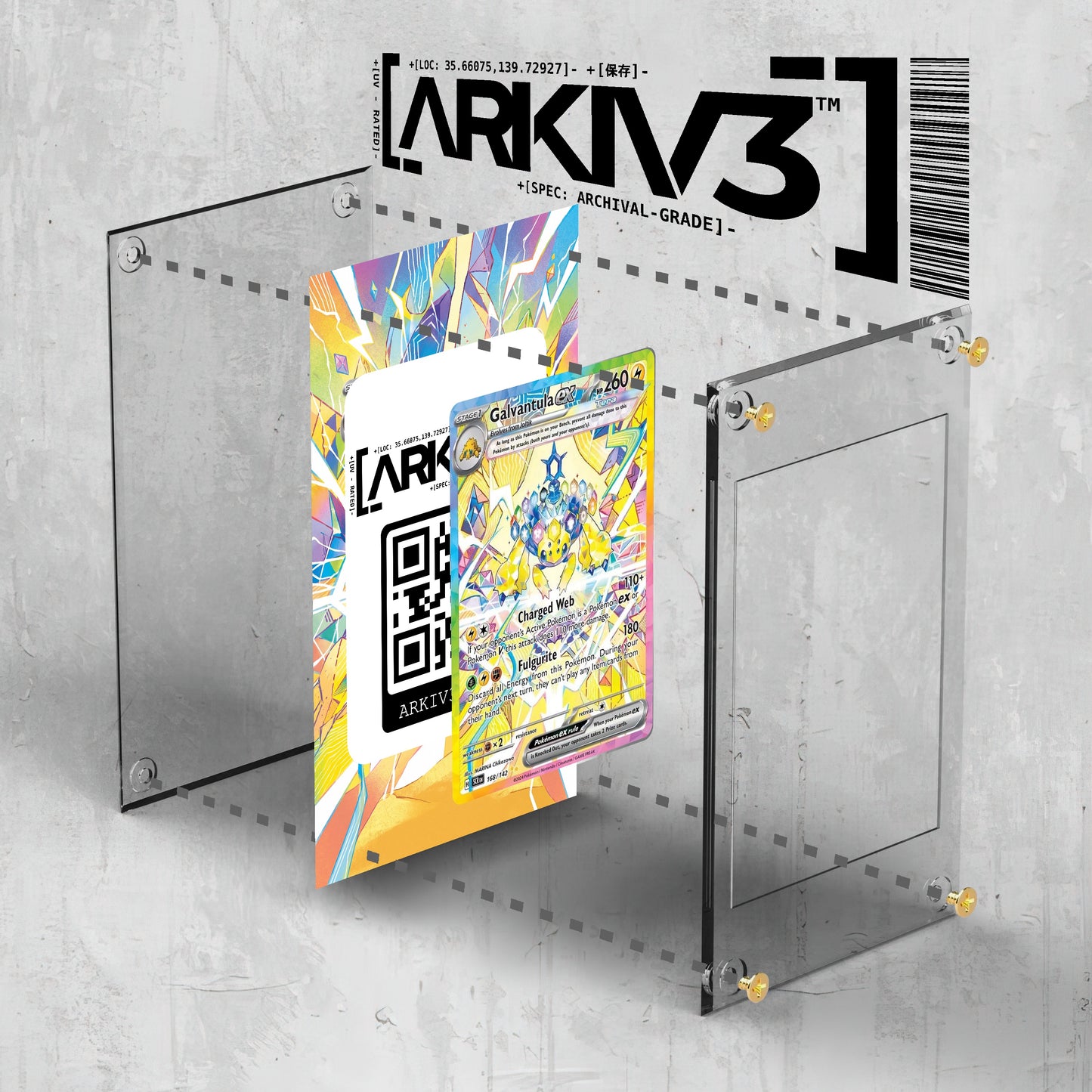 [UNIT: 168/142] // Galvantula ex Extended Art Display Case - Raw