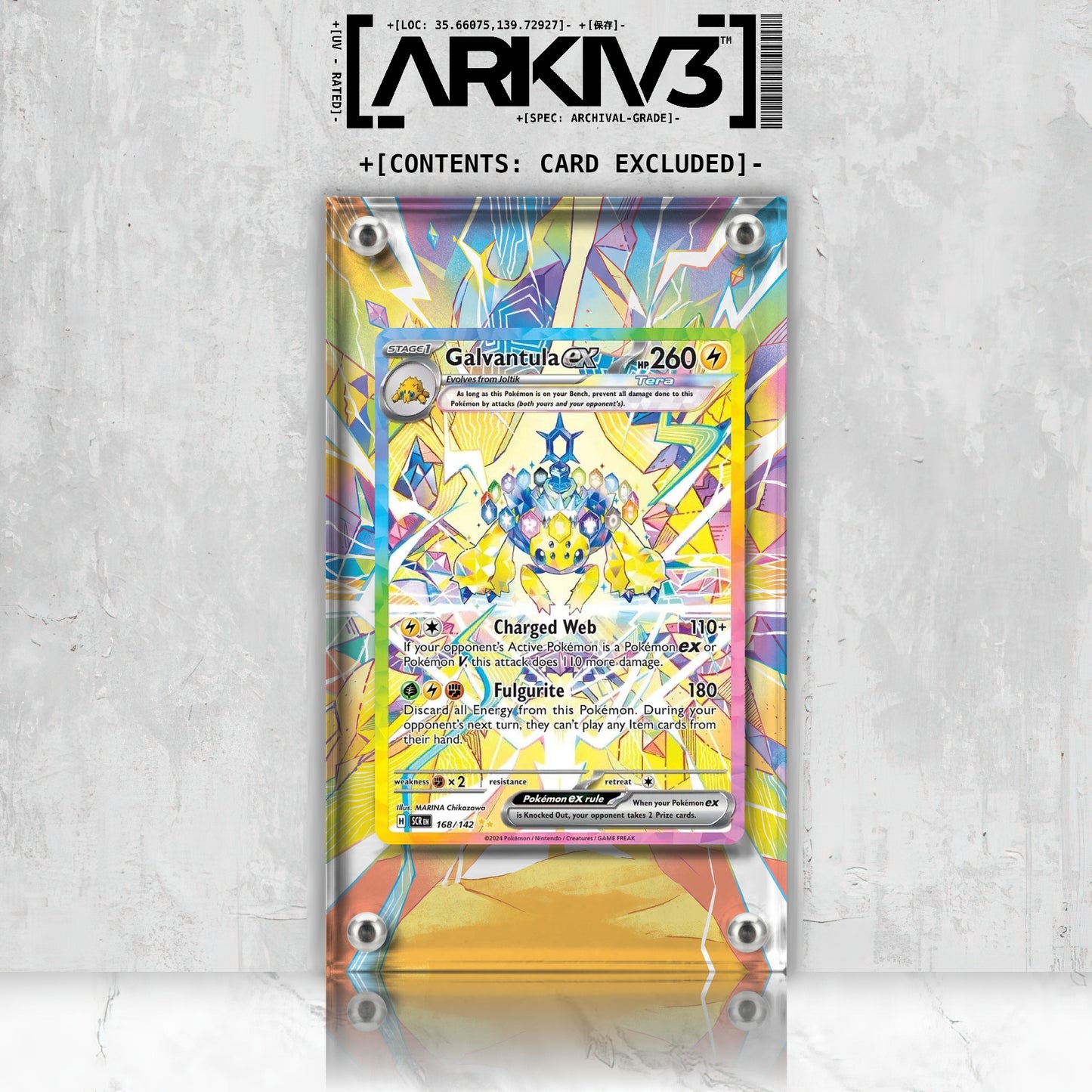 [UNIT: 168/142] // Galvantula ex Extended Art Display Case - Raw