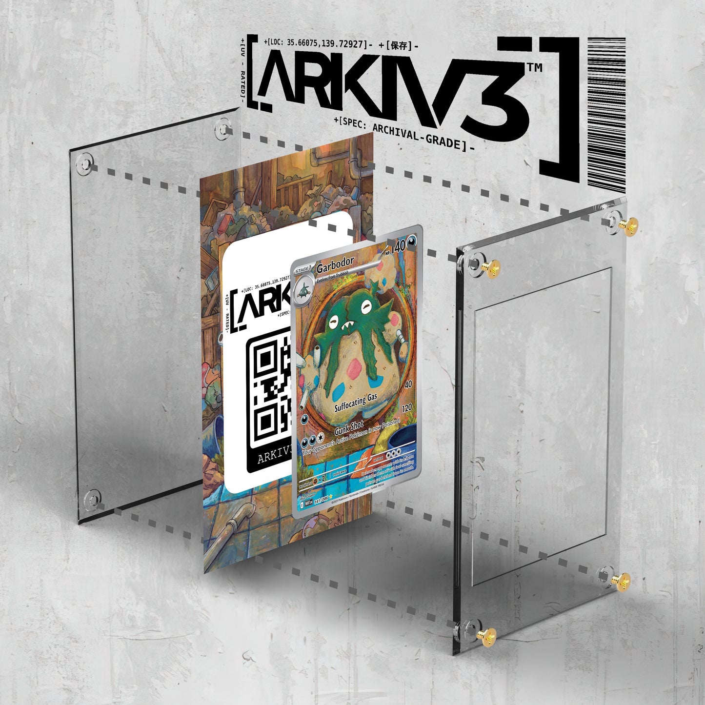 [UNIT: 141/86] // Garbodor Extended Art Display Case - Raw