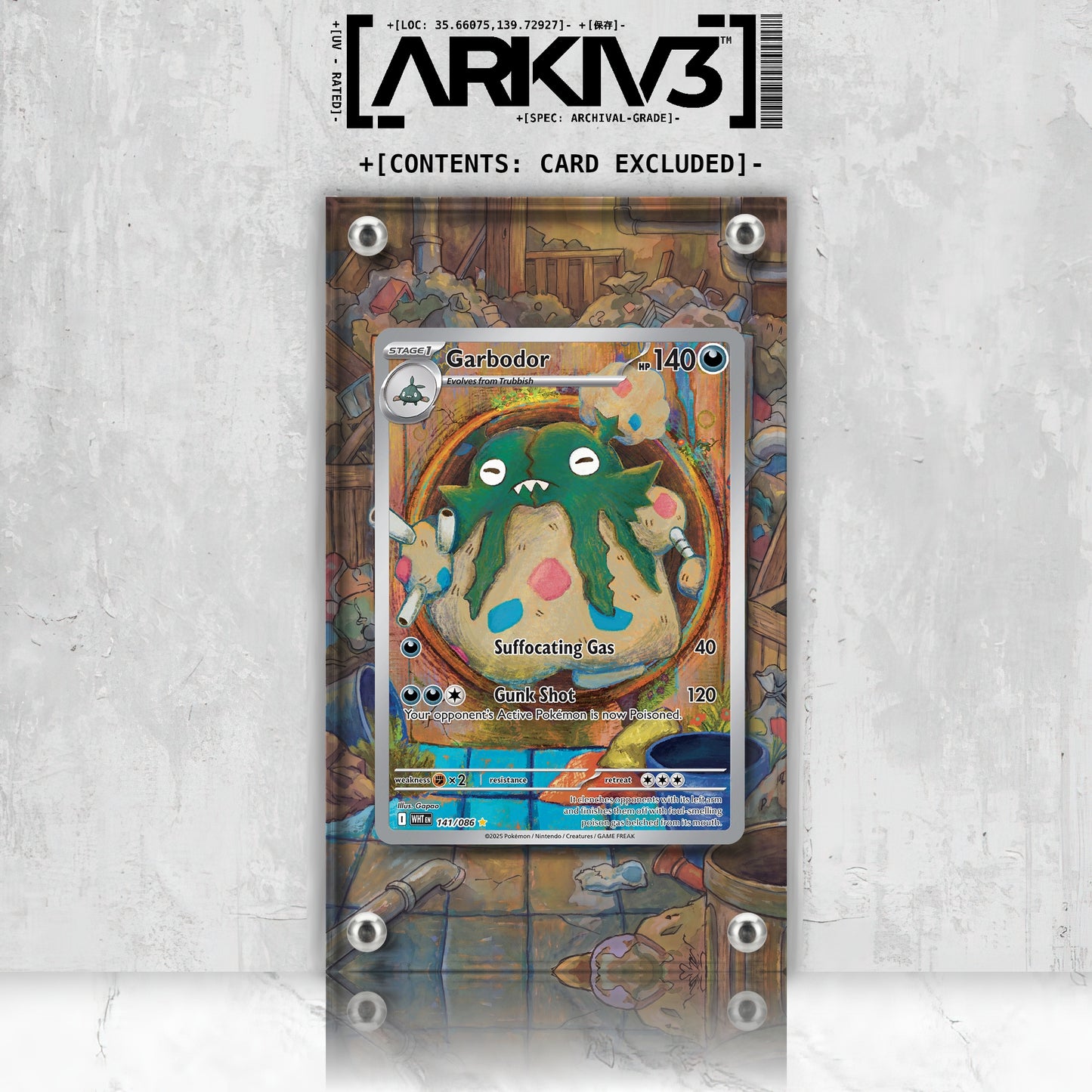 [UNIT: 141/86] // Garbodor Extended Art Display Case - Raw