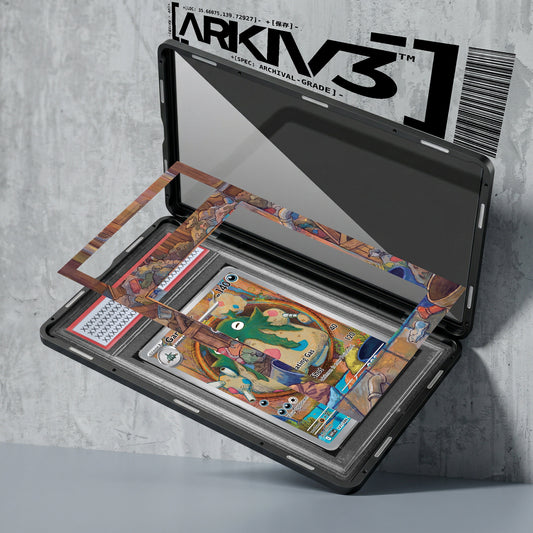 ARKIV3 PSA graded exploded mockup