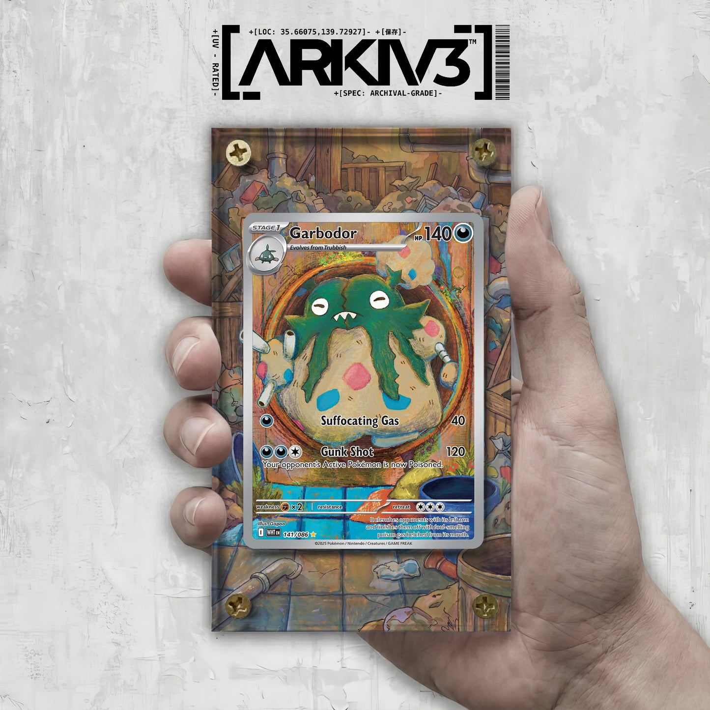 [UNIT: 141/86] // Garbodor Extended Art Display Case - Raw