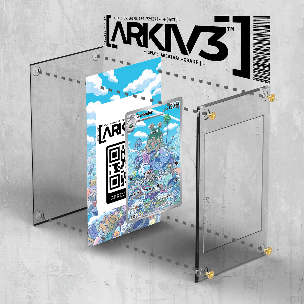 [UNIT: 204/182] // Garbodor Extended Art Display Case - Raw