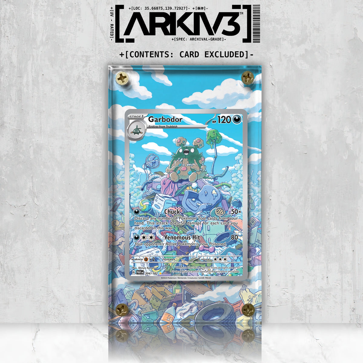 [UNIT: 204/182] // Garbodor Extended Art Display Case - Raw