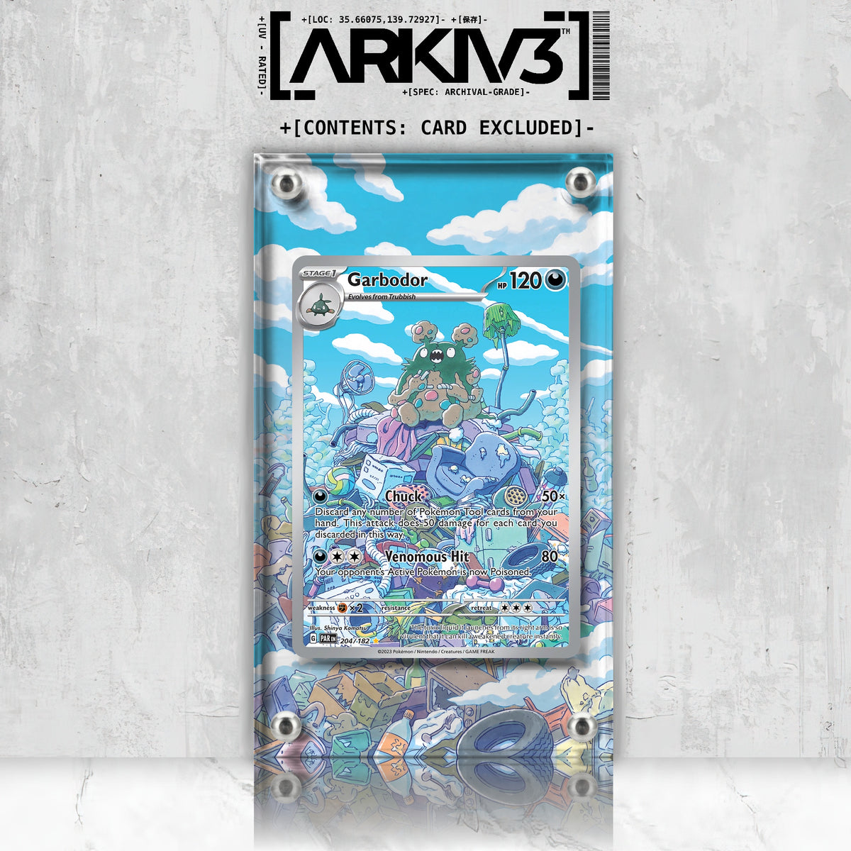 [UNIT: 204/182] // Garbodor Extended Art Display Case - Raw