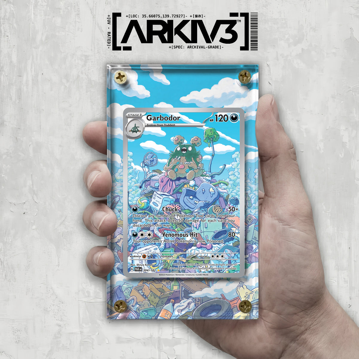 [UNIT: 204/182] // Garbodor Extended Art Display Case - Raw