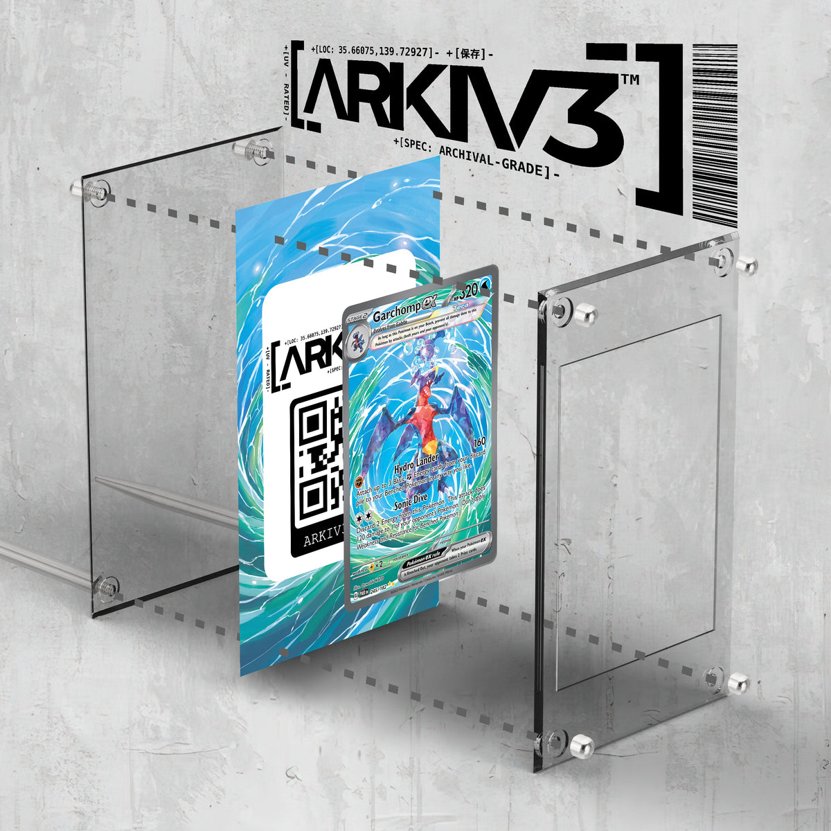 [UNIT: 245/182] // Garchomp ex Extended Art Display Case - Raw