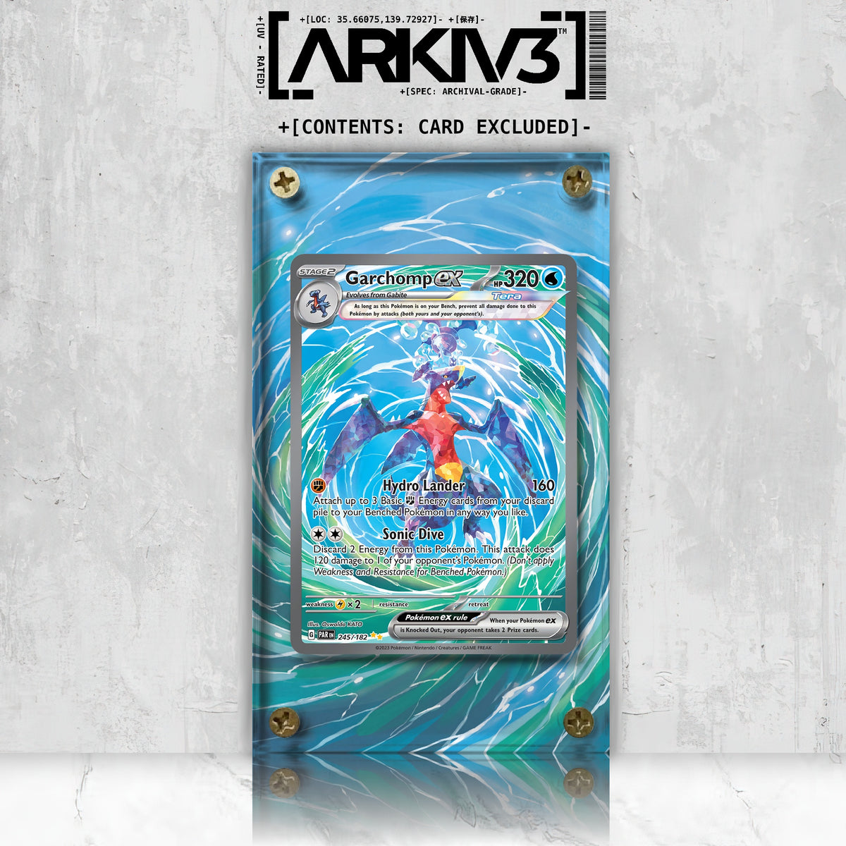 [UNIT: 245/182] // Garchomp ex Extended Art Display Case - Raw