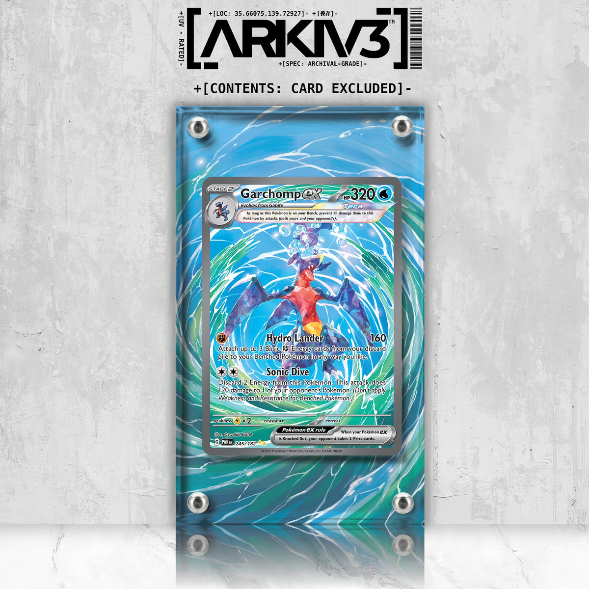 [UNIT: 245/182] // Garchomp ex Extended Art Display Case - Raw