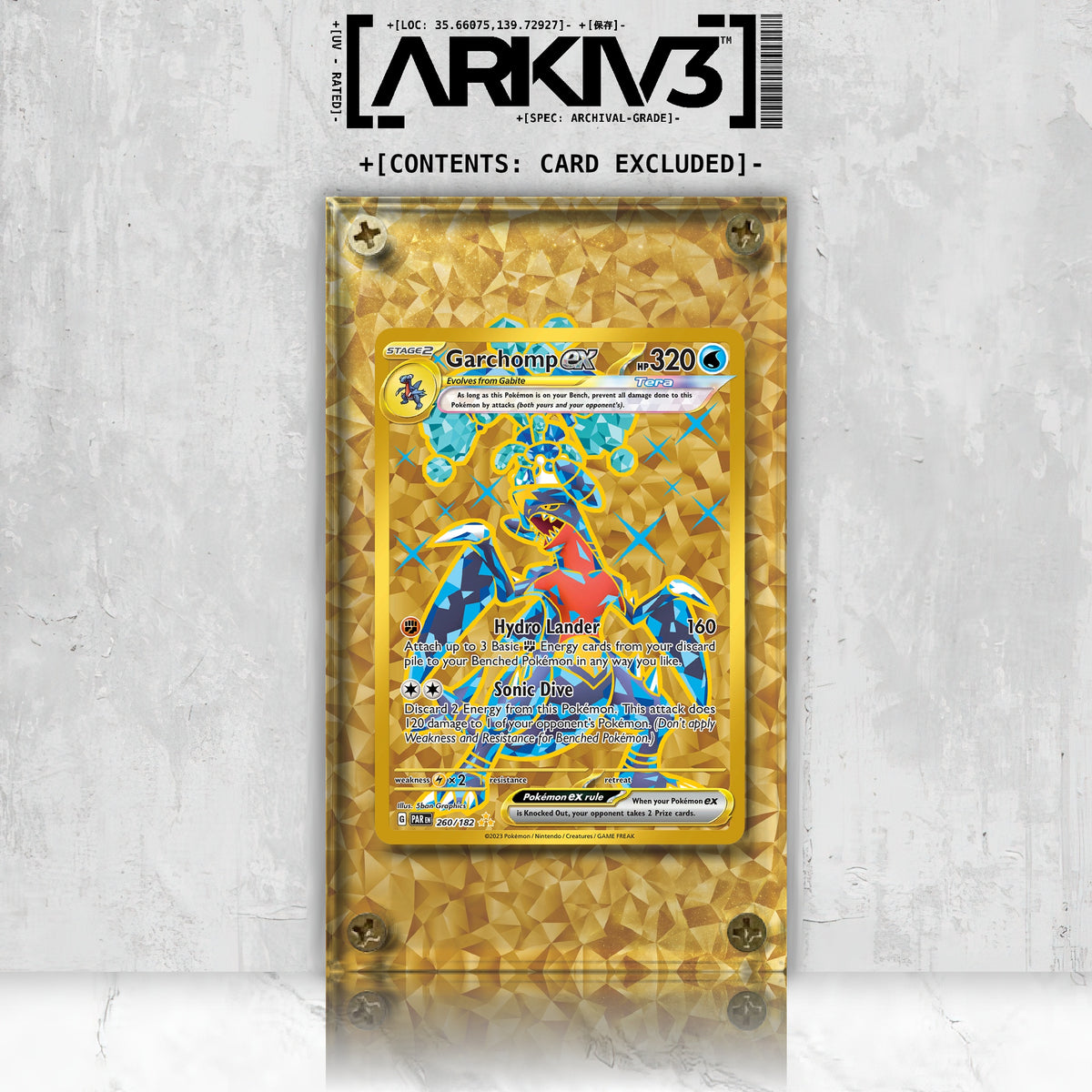 [UNIT: 260/182] // Garchomp ex Extended Art Display Case - Raw