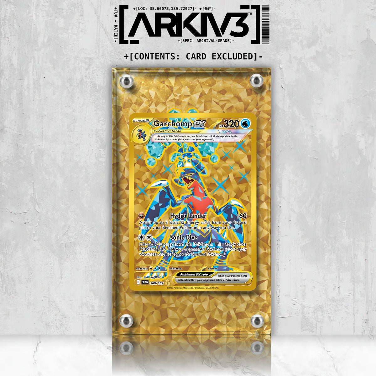 [UNIT: 260/182] // Garchomp ex Extended Art Display Case - Raw