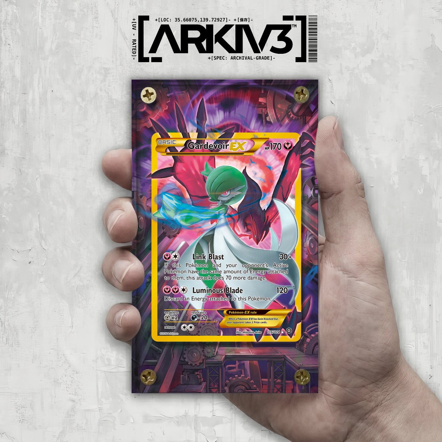 [UNIT: 116/114] // Gardevoir-EX Extended Art Display Case - Raw