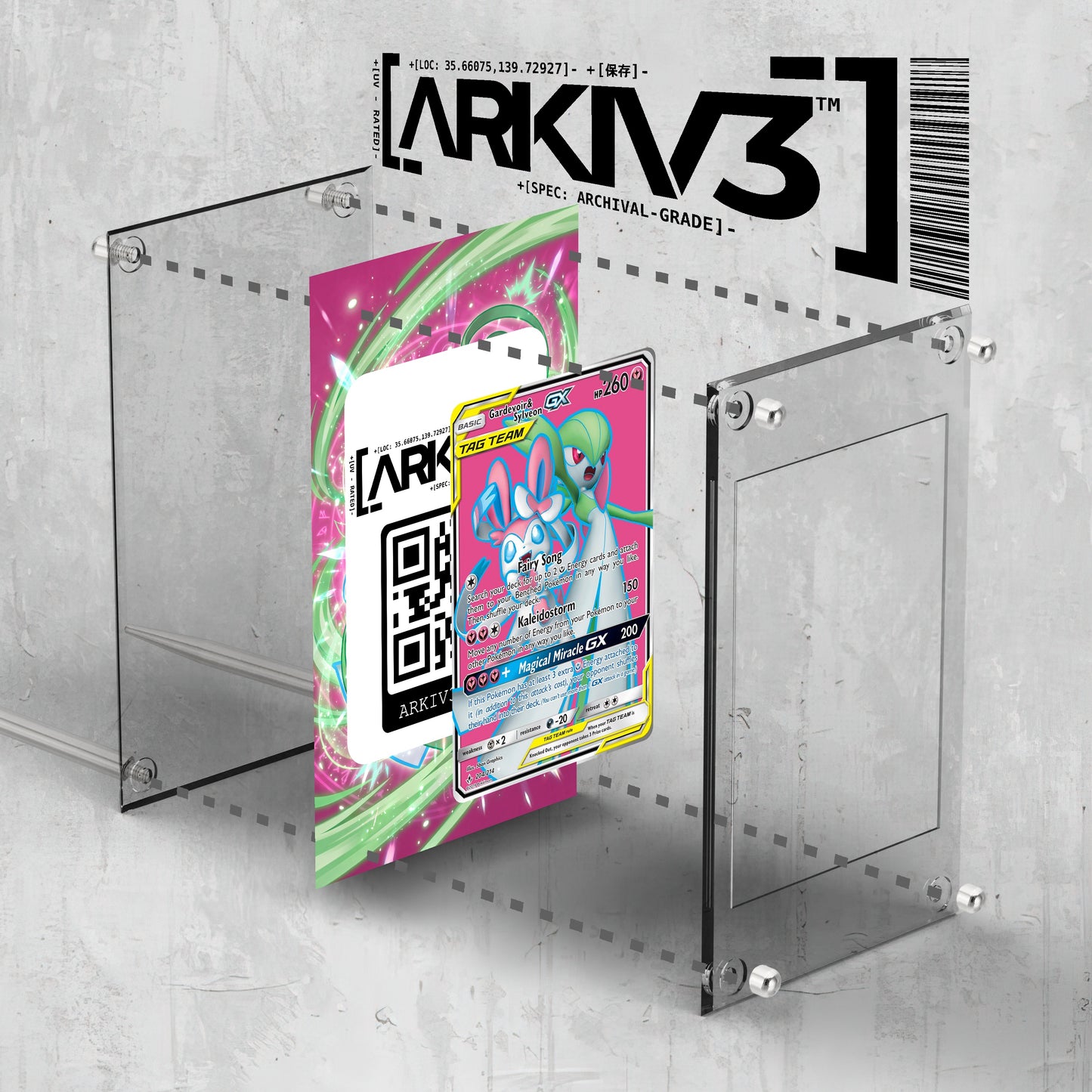 [UNIT: 204/214] // Gardevoir & Sylveon GX Extended Art Display Case - Raw