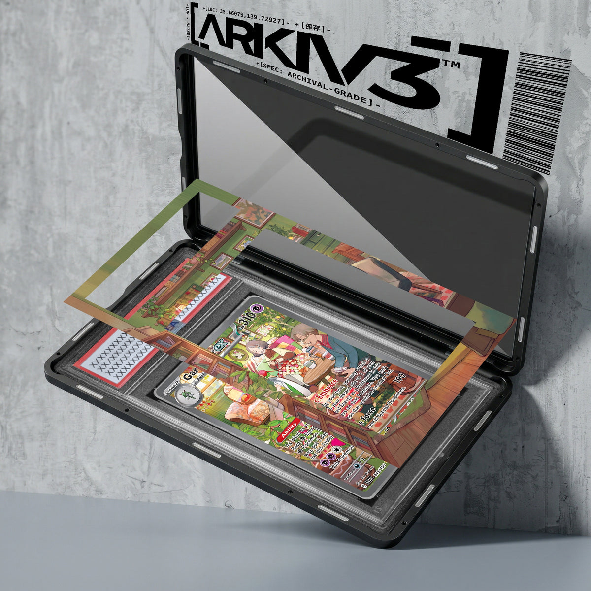 ARKIV3 PSA graded exploded mockup