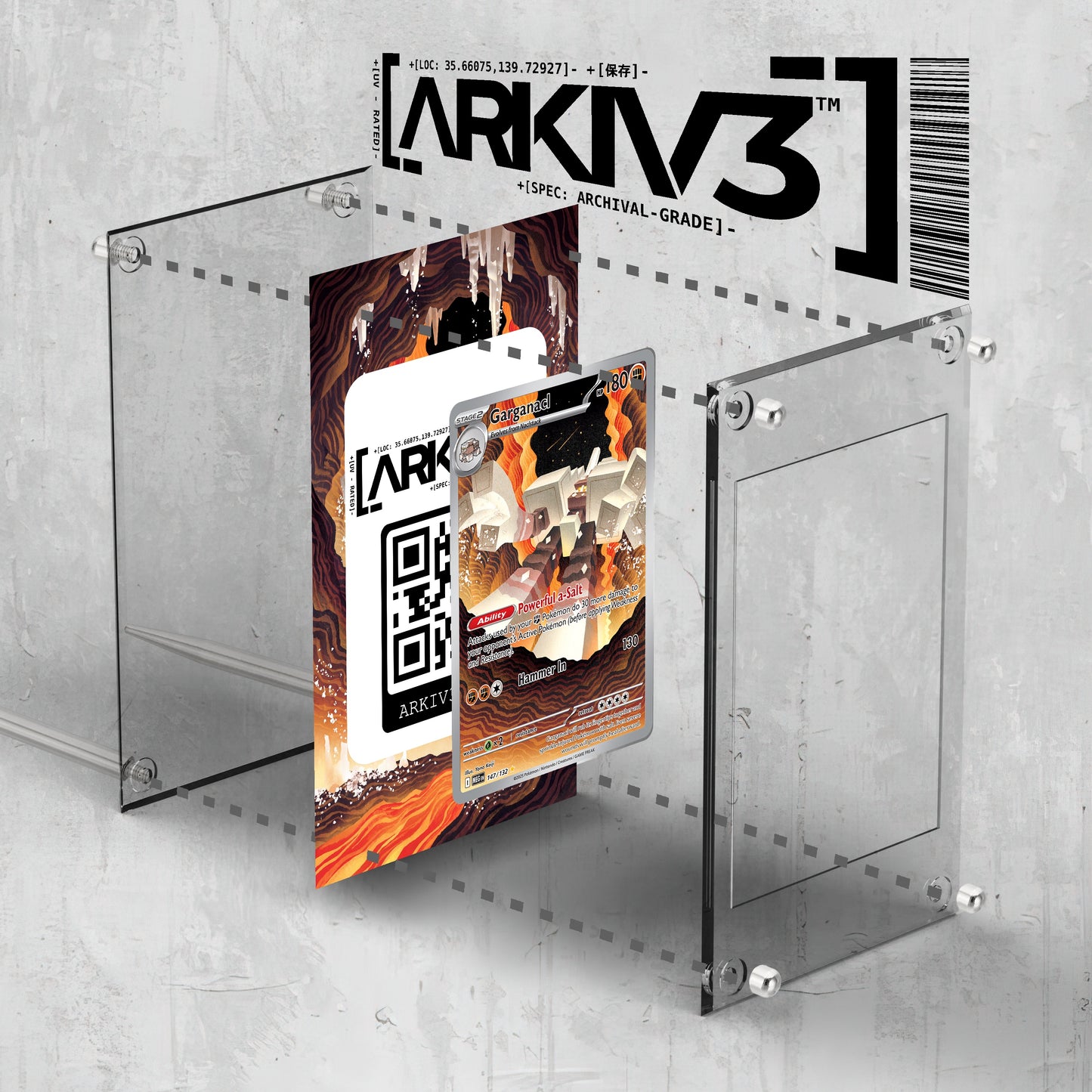 [UNIT: 147/132] // Garganacl Extended Art Display Case - Raw