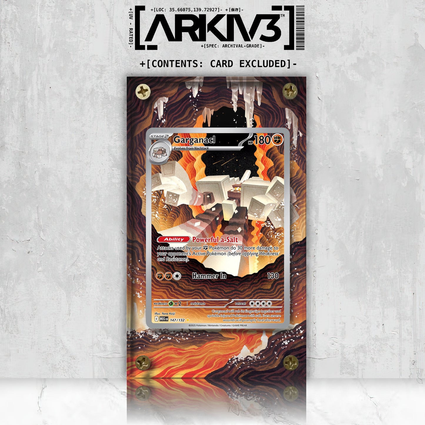 [UNIT: 147/132] // Garganacl Extended Art Display Case - Raw