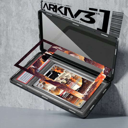 ARKIV3 PSA graded exploded mockup