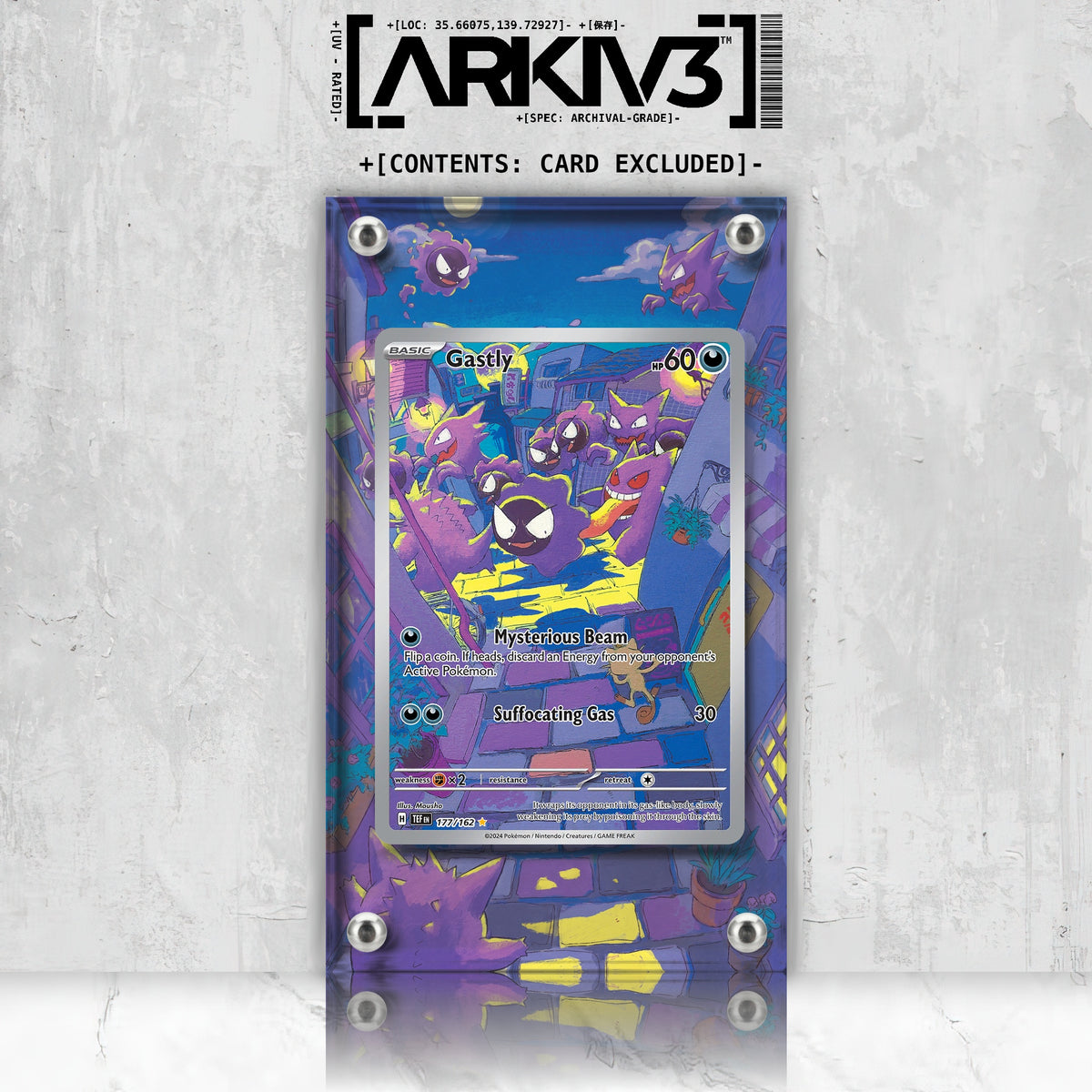 [UNIT: 177/162] // Gastly Extended Art Display Case - Raw