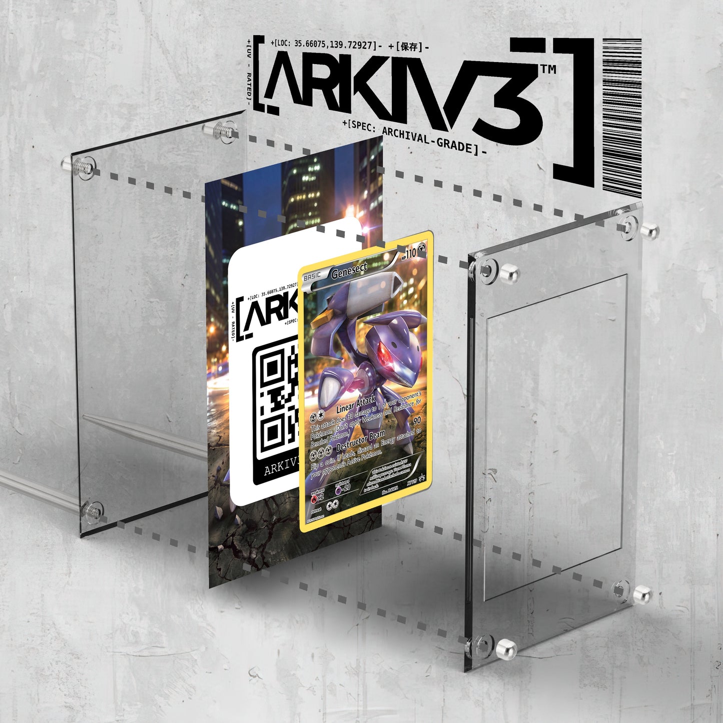 [UNIT: XY119/211] // Genesect Extended Art Display Case - Raw