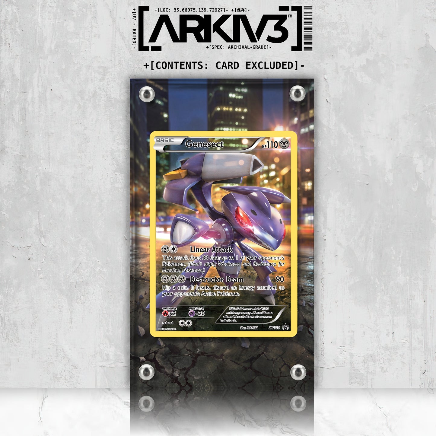 [UNIT: XY119/211] // Genesect Extended Art Display Case - Raw