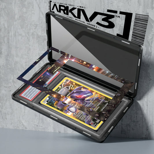 ARKIV3 PSA graded exploded mockup